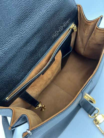 Delvaux Gin Fizz Crossbody / Shoulder Bag Black 1998