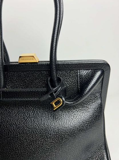 Delvaux Vintage Top Handle Black 1990's