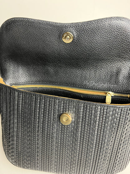 Delvaux toile de cuir crossbody 1995