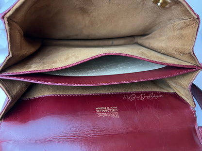 Delvaux Festival Crossbody / Shoulder Bag Burgundy Red 1971