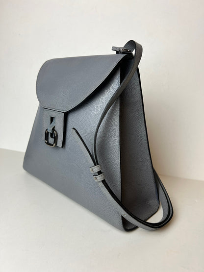 Delvaux Vintage Crossbody / Shoulder Bag Grey 1990's
