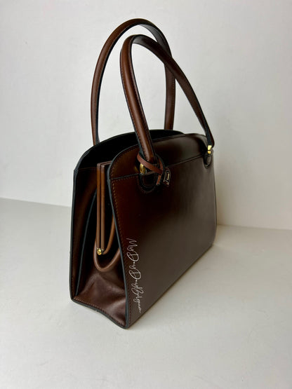 Delvaux Vintage Top Handle Brown 1967