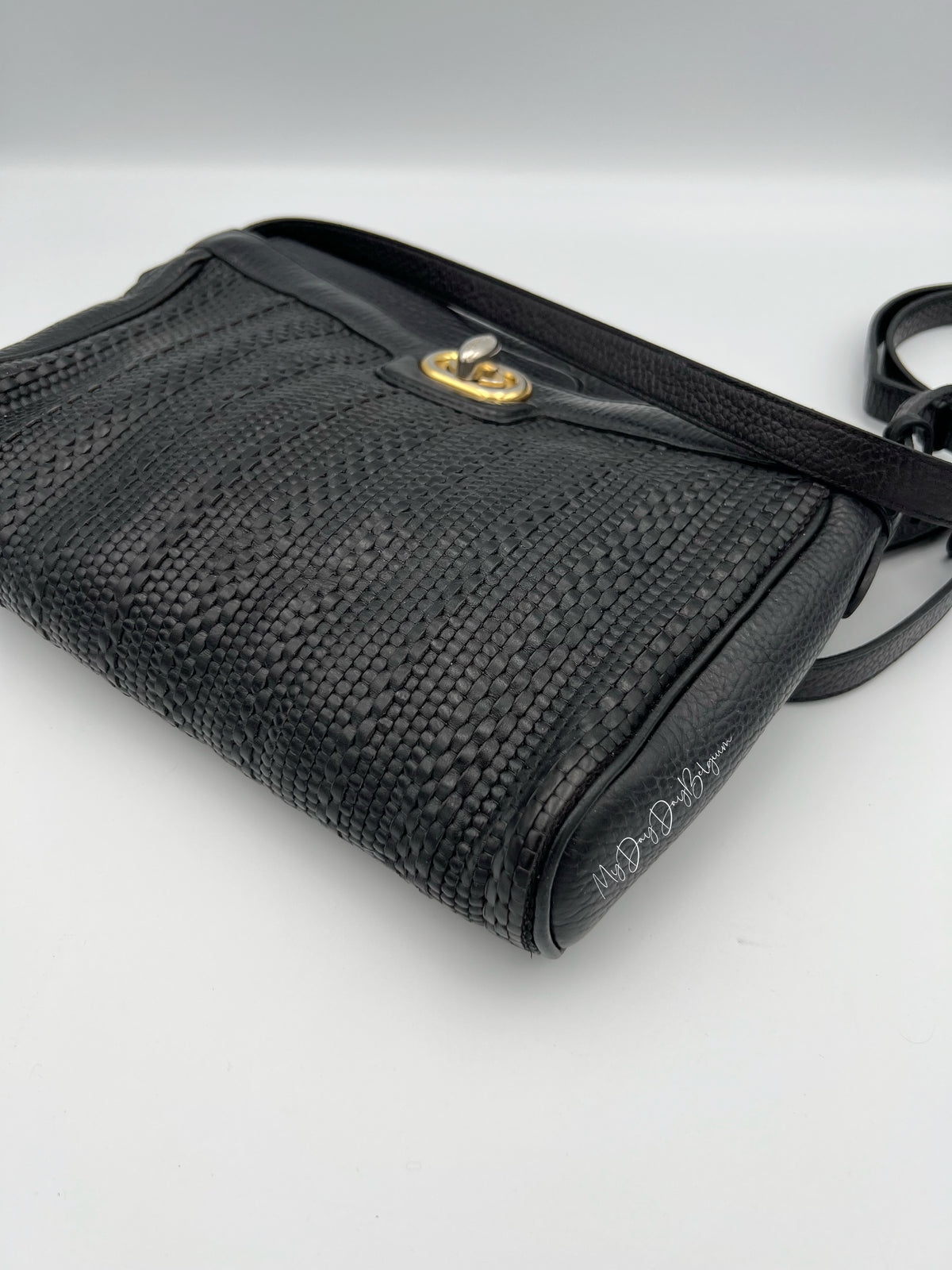 Vintage Delvaux toile de cuir 1992 MM