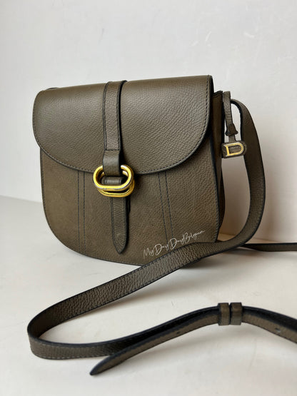 Delvaux Vintage Crossbody / Shoulder Bag Brown / Green 1980's