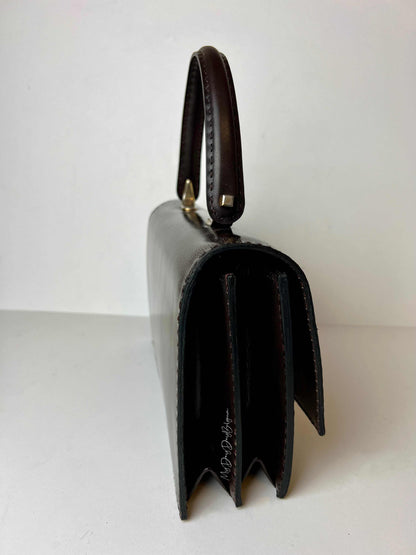 Delvaux Vintage Top Handle Brown 1970
