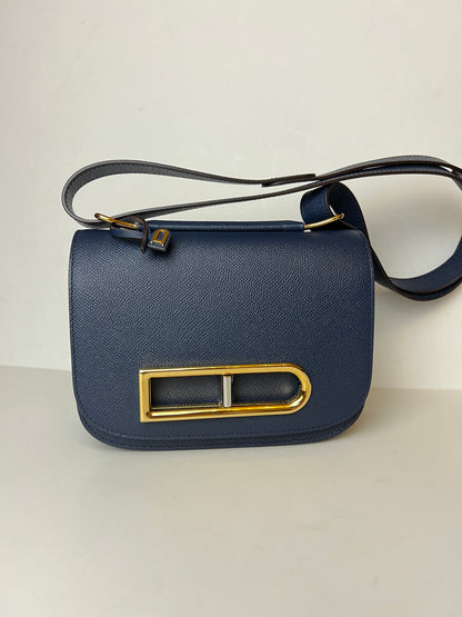 Delvaux Lingot Crossbody / Shoulder Bag Blue 2023