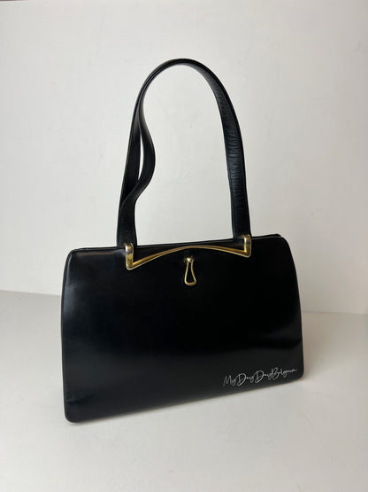 Delvaux Vintage Top Handle Black 1953