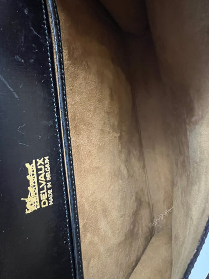 Delvaux Vintage Crossbody / Shoulder Bag Black 1984