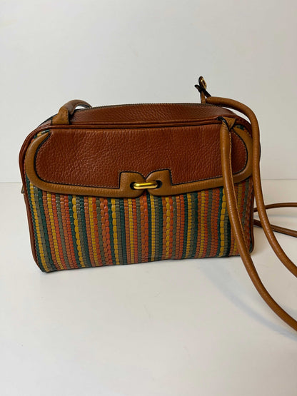 Delvaux Vintage Crossbody / Shoulder Bag Orange - Multicolour 1990's