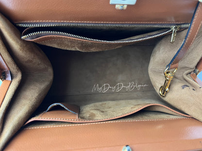 Delvaux Illusion Top Handle Black / Camel 1999