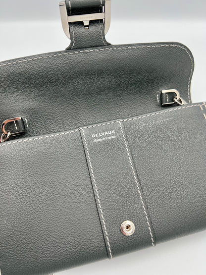 Delvaux Brillant Wallet on Chain Crossbody / Shoulder Bag stone 2023
