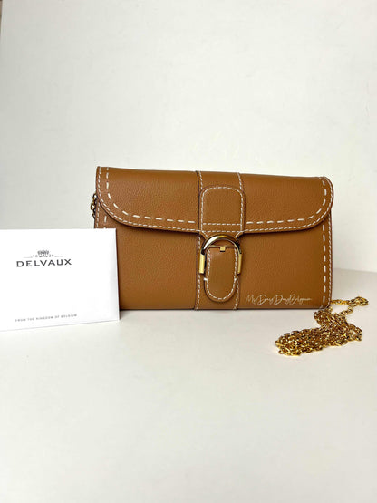 Delvaux Brillant Wallet on Chain Crossbody / Shoulder Bag Vegetale 2021