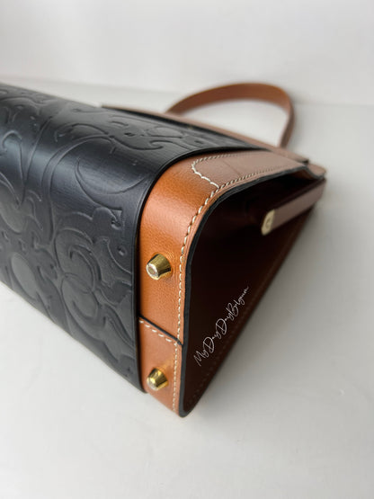 Delvaux Illusion Top Handle Black / Camel 1999