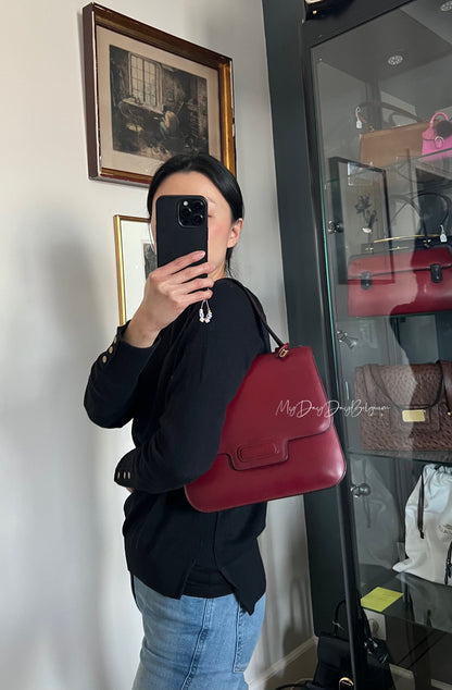 Delvaux Vintage Top Handle Red 1977