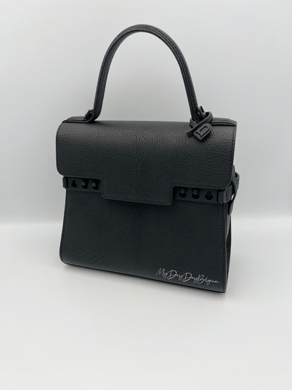 Delvaux Tempête PM so black limited edition crispy calf 2022
