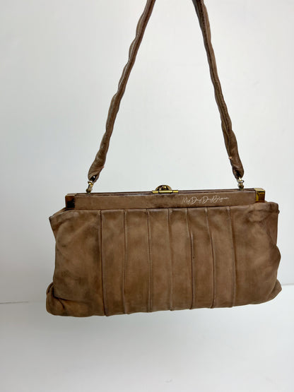 Delvaux Vintage Top Handle Brown 1930's