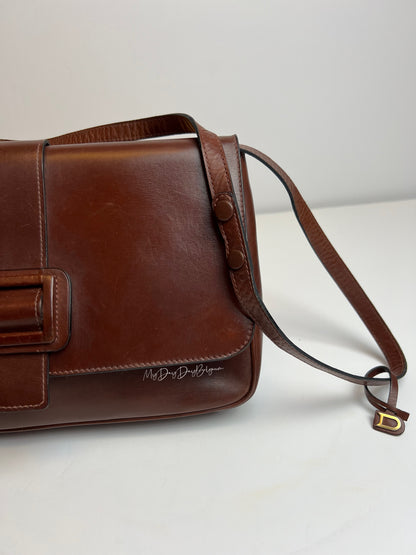 Delvaux Vintage Crossbody / Shoulder Bag Brown 1970's