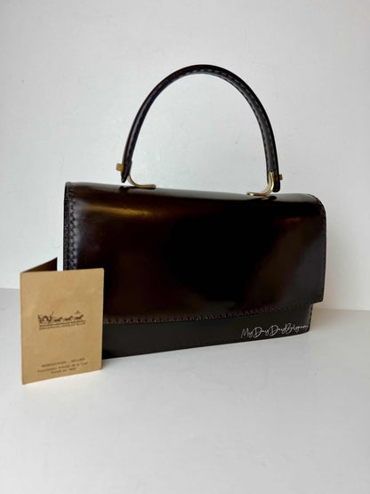 Delvaux Vintage Top Handle Brown 1970