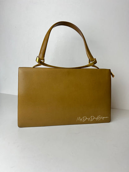 Delvaux Leadership + Wallet Top Handle Camel 1958