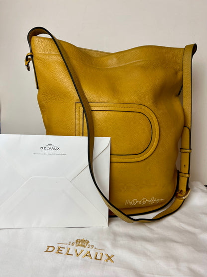 Delvaux Le Pin Crossbody / Shoulder Bag Yellow Moutarde 1972