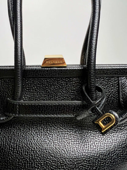 Delvaux Vintage Top Handle Black 1990's