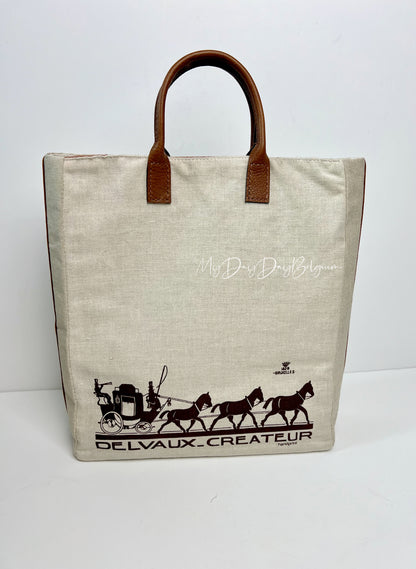 Upcycled Delvaux Tote Bag