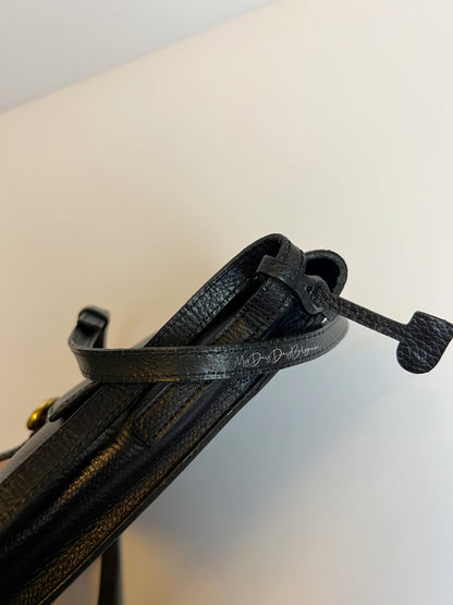 Delvaux Vintage Crossbody / Shoulder Bag Black 1980's
