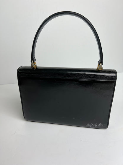 Delvaux Vintage Top Handle Black 1960's
