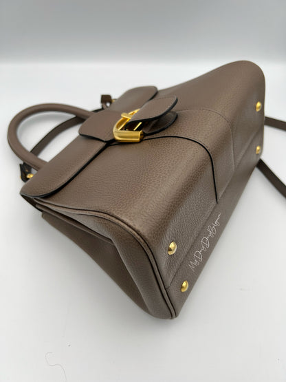 Vintage Delvaux Brillant in Taupe PM early 90s