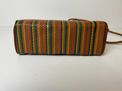 Delvaux Vintage Crossbody / Shoulder Bag Orange - Multicolour 1990's