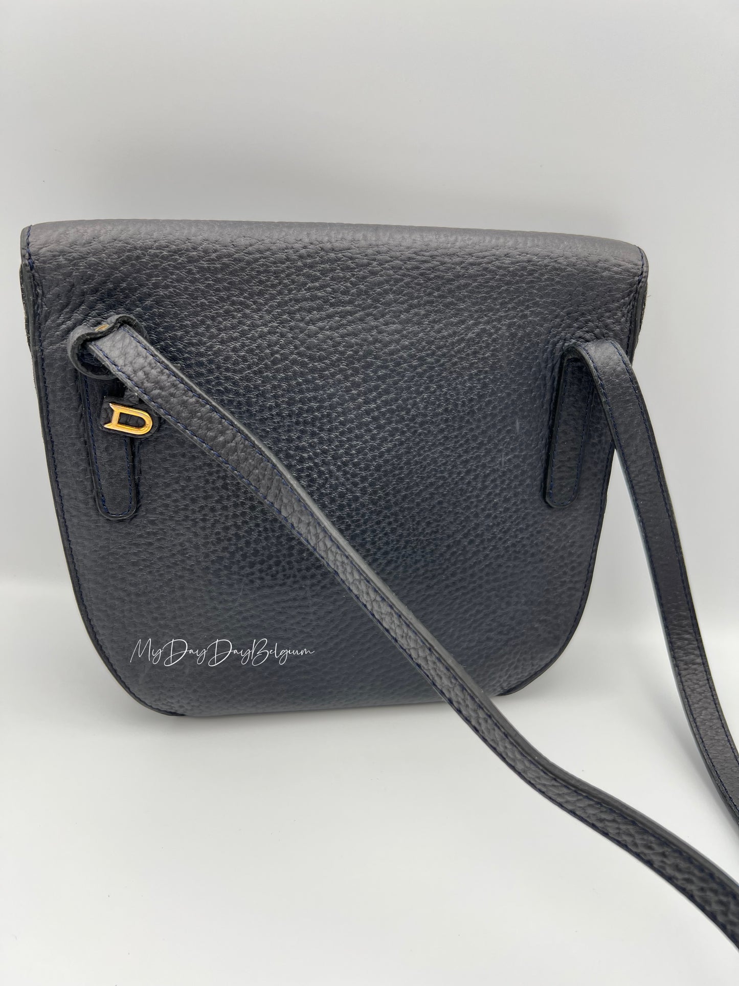 Vintage Delvaux toile de cuir crossbody