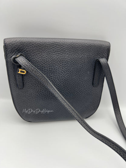 Vintage Delvaux toile de cuir crossbody