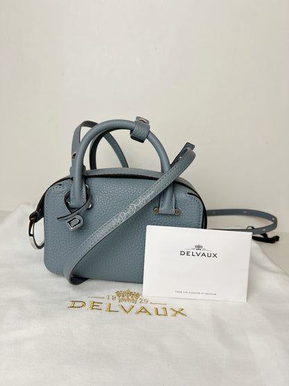 Delvaux Cool Box Crossbody / Shoulder Bag Blue Pacifique 2022