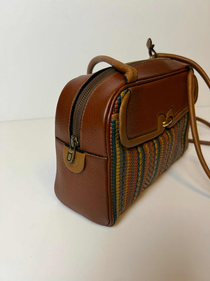 Delvaux Vintage Crossbody / Shoulder Bag Orange - Multicolour 1990's