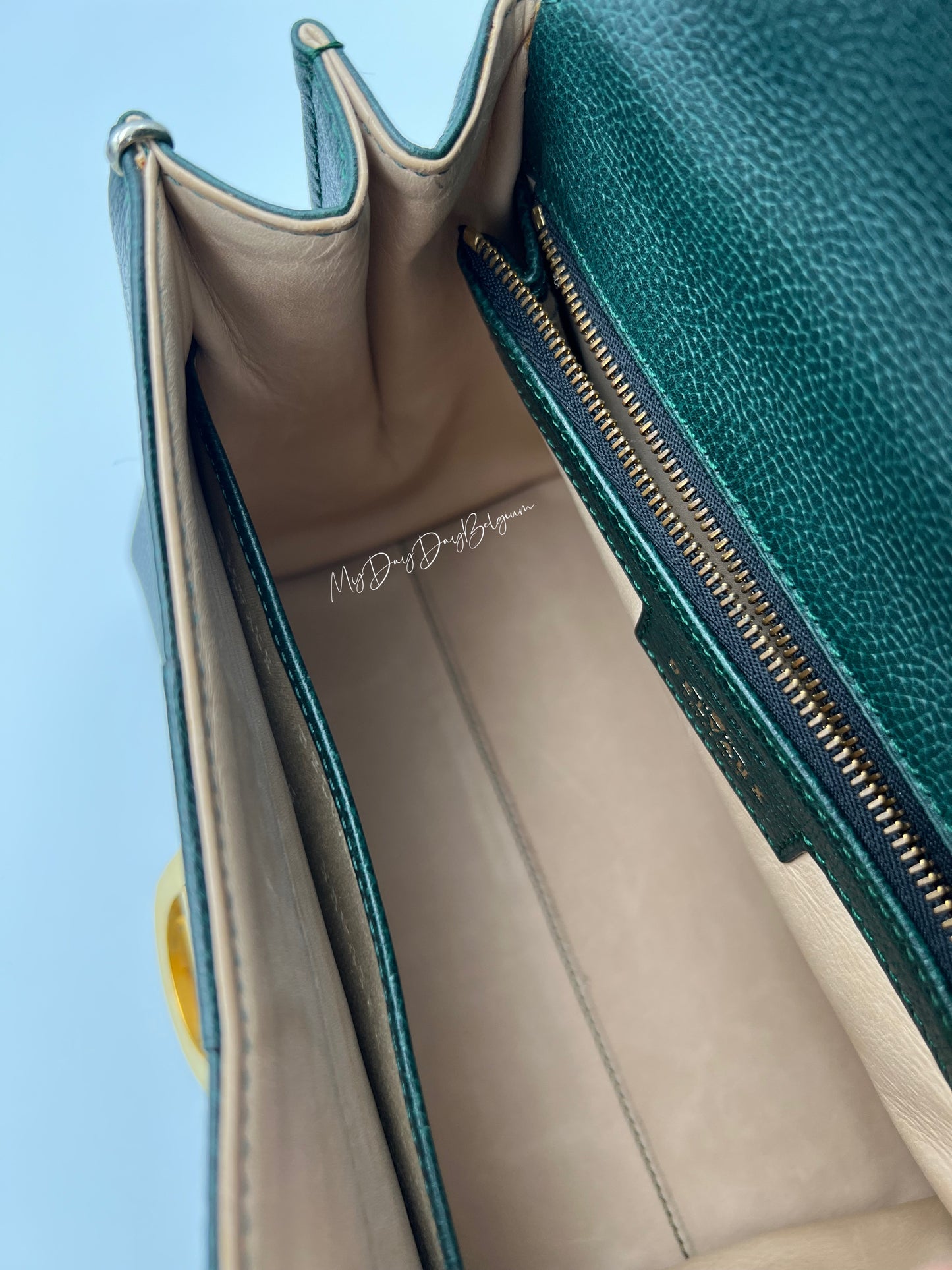 Vintage Delvaux PM forest green