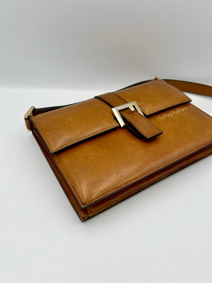 Delvaux vintage crossbody camel colour 1969
