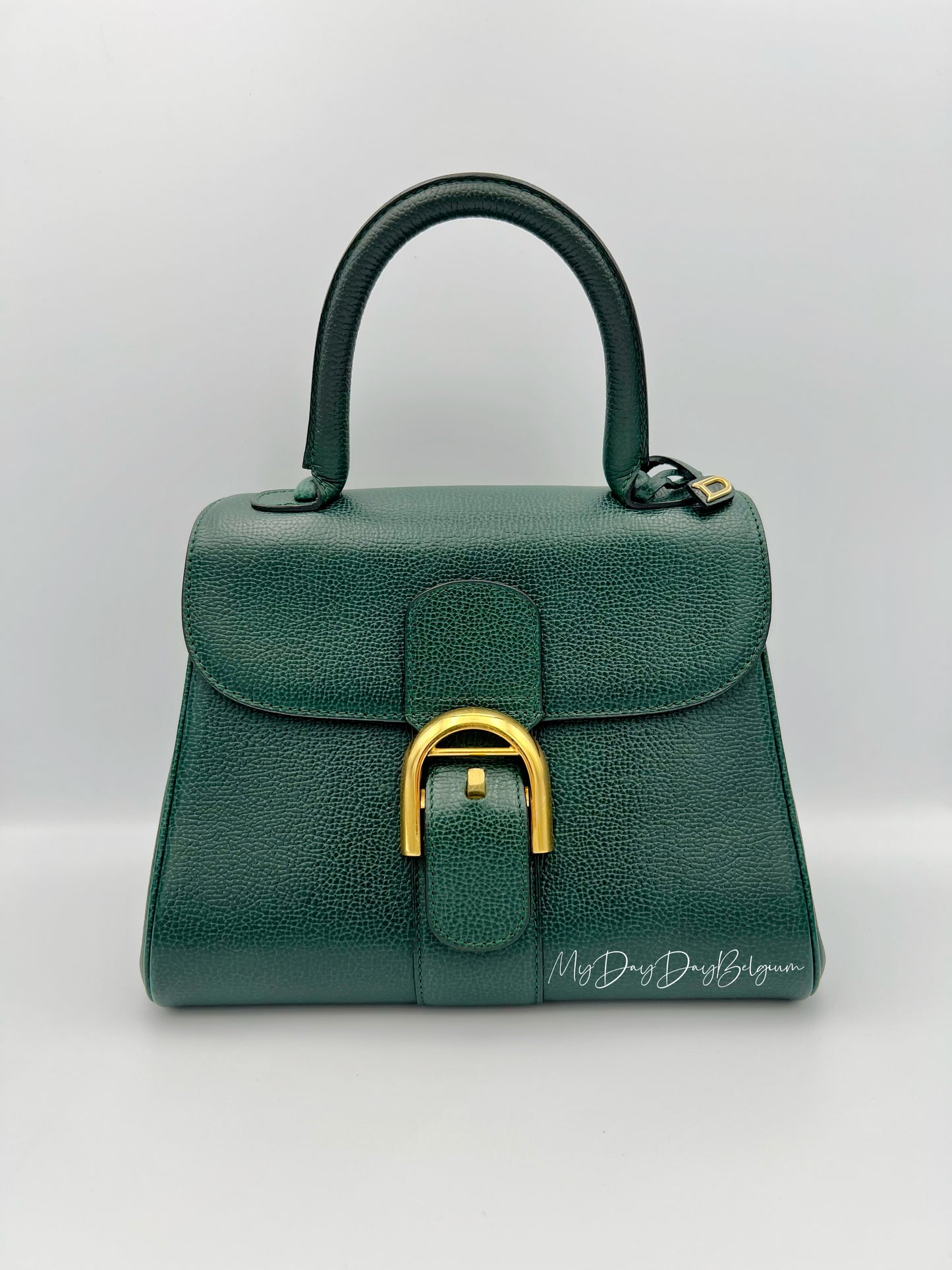 Vintage Delvaux PM forest green