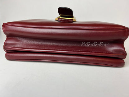 Delvaux Festival Crossbody / Shoulder Bag Burgundy Red 1971