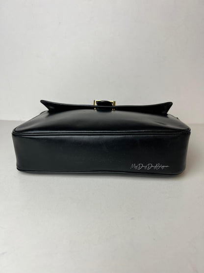 Delvaux Vintage Crossbody / Shoulder Bag Black 1980's