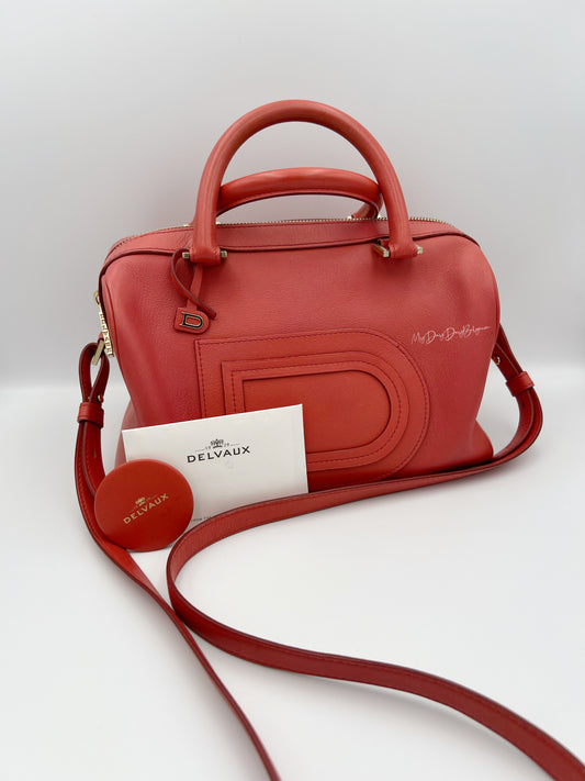 Delvaux Louise Boston PM top handle crossbody bag allure 2015