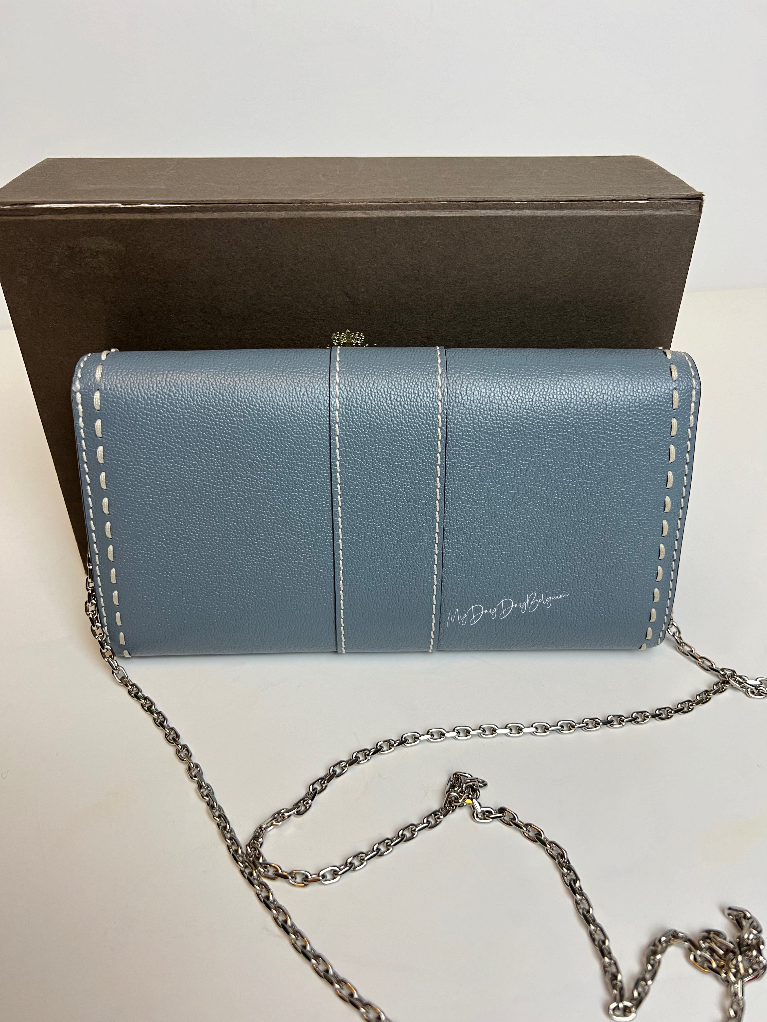 DELVAUX 直営店 Brillant Long Wallet Chain Surpique 長財布 Delvaux Brillant Long Wallet Chain - Vegetal 2021