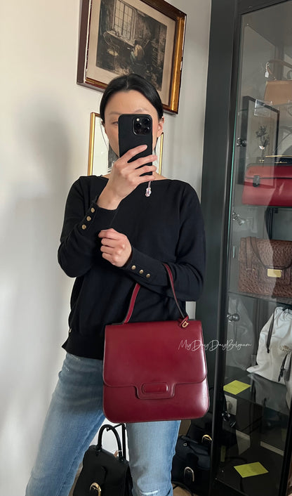 Delvaux Vintage Top Handle Red 1977