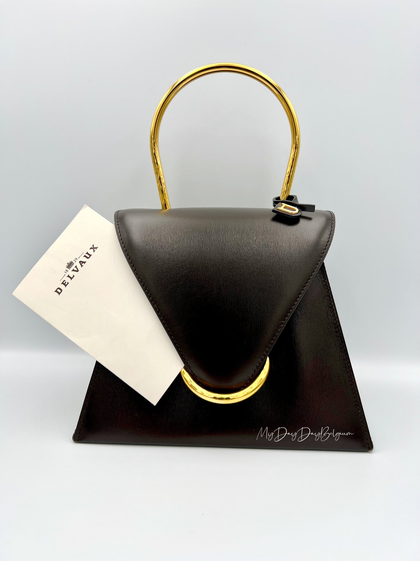 Delvaux Vintage Top Handle Brown 1996