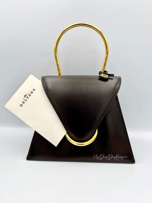 Delvaux Vintage Top Handle Brown 1996