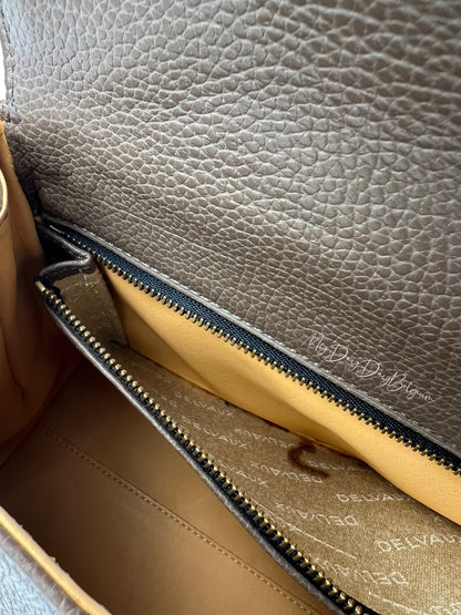 Vintage Delvaux Brillant in Taupe PM early 90s