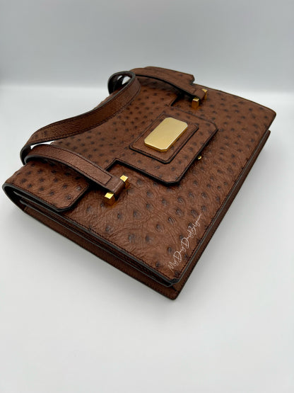 Delvaux ostrich 1976 shoulder/top handle bag