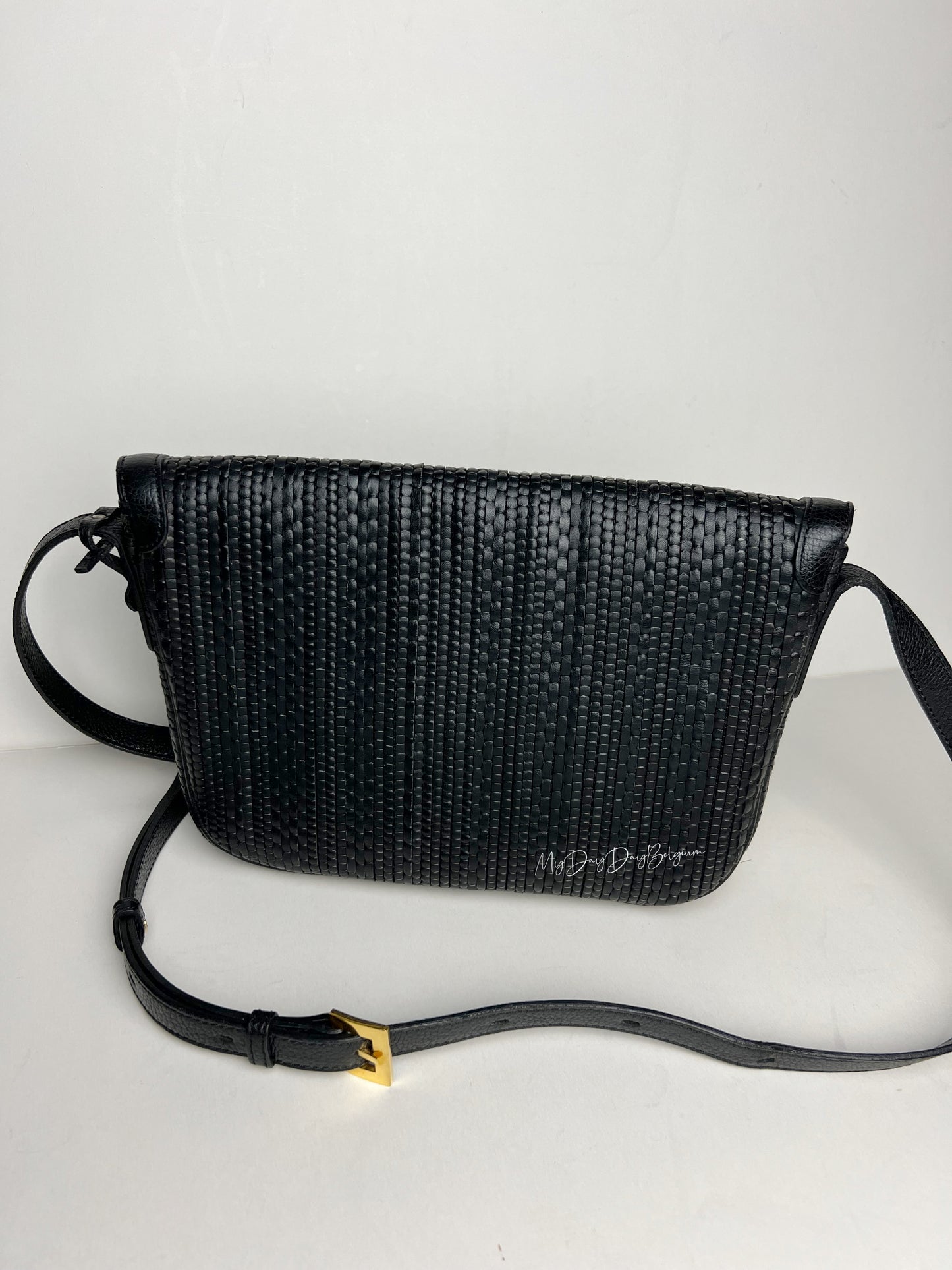 Delvaux toile de cuir crossbody 1995