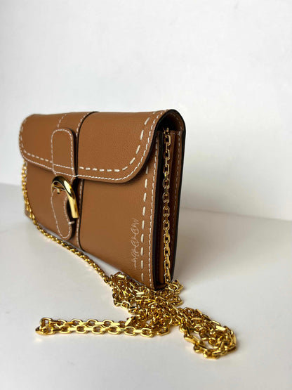 Delvaux Brillant Wallet on Chain Crossbody / Shoulder Bag Vegetale 2021