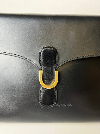 Delvaux Vintage Crossbody / Shoulder Bag Black 1984