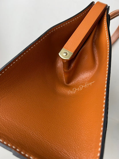Delvaux Illusion Top Handle Black / Camel 1999